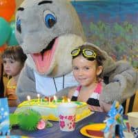 A birthday party with Fin attending
