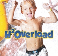 Kid smiling with H2o Overload text overlaying image