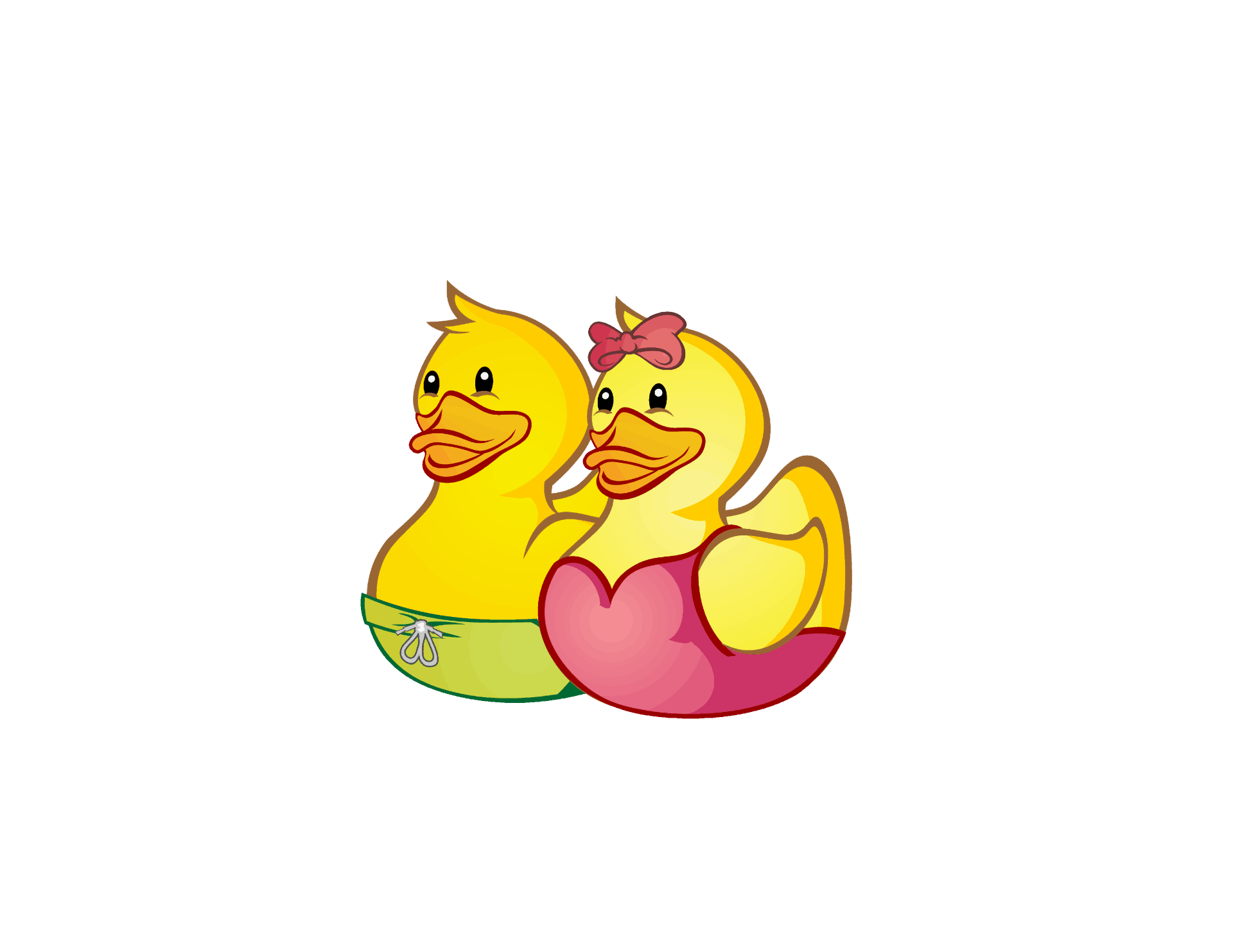 Two rubber ducks
