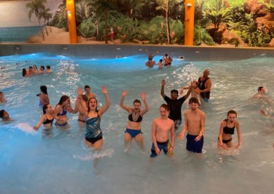 kids playing in the Wild Waters Wave Pool