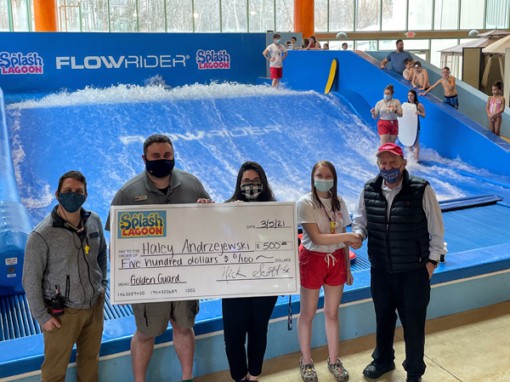 Splash Lagoon Lifeguard Receives Coveted International Safety Award!