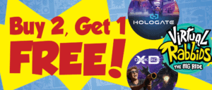 buy 2, get 1 free coupon for the arcade