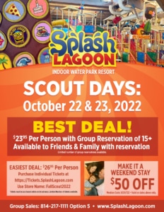 Scout Days at Splash Lagoon brochure